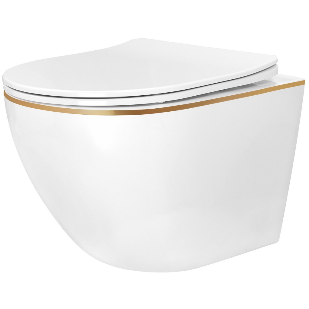 REA Závěsná WC mísa Carlo Mini Tornado NFQ GOLD EDGE REA-C6801