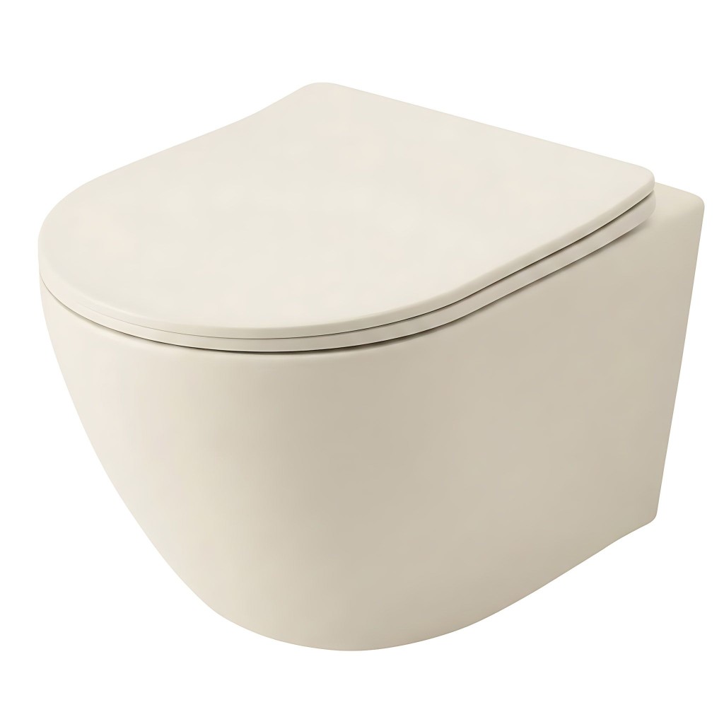 REA Závěsná WC mísa Focus Tornado Creme REA-C0363