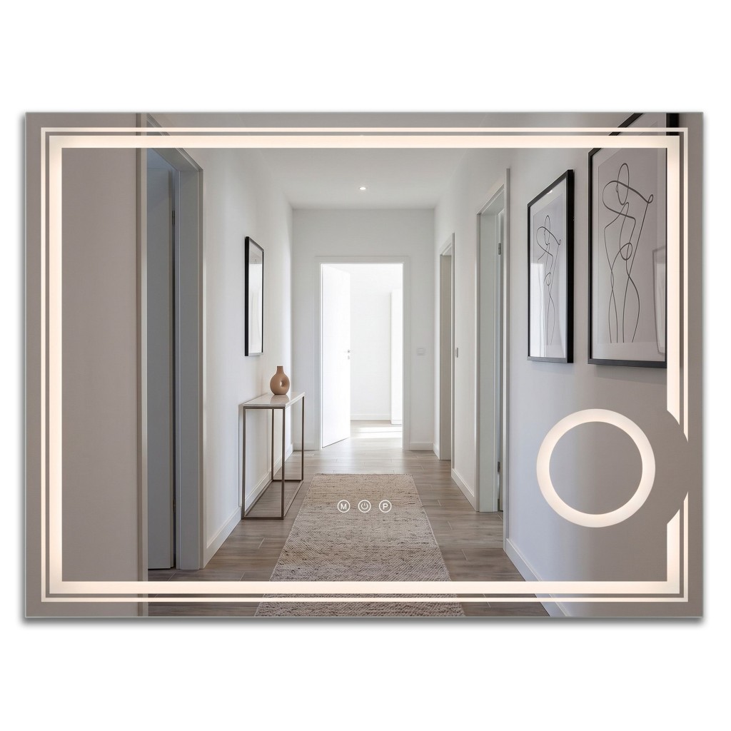 REA Zrcadlo LED 80x60cm HAVEN HOM-01806