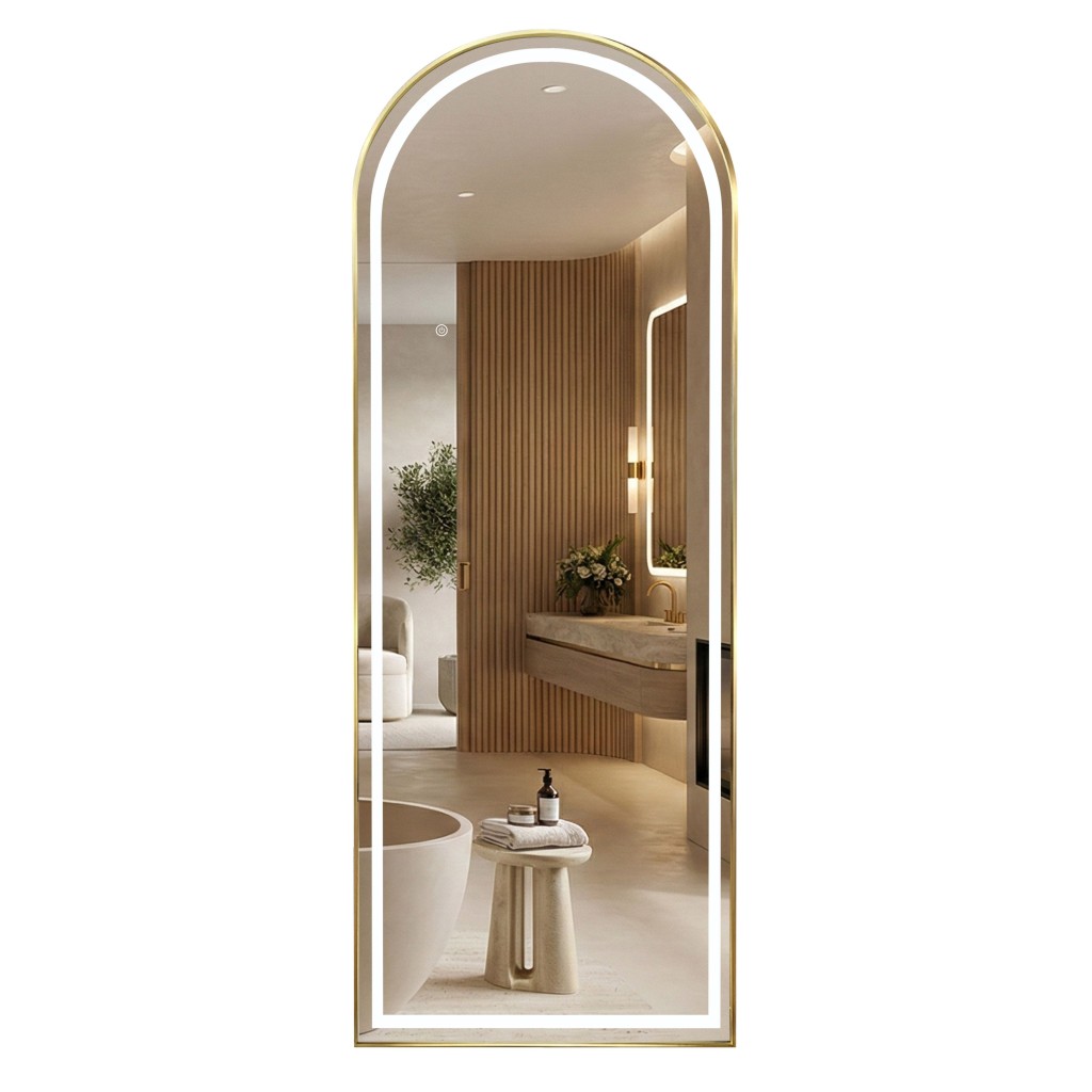 REA Zrcadlo LED Orbit 60x170cm Brush Gold HOM-70004
