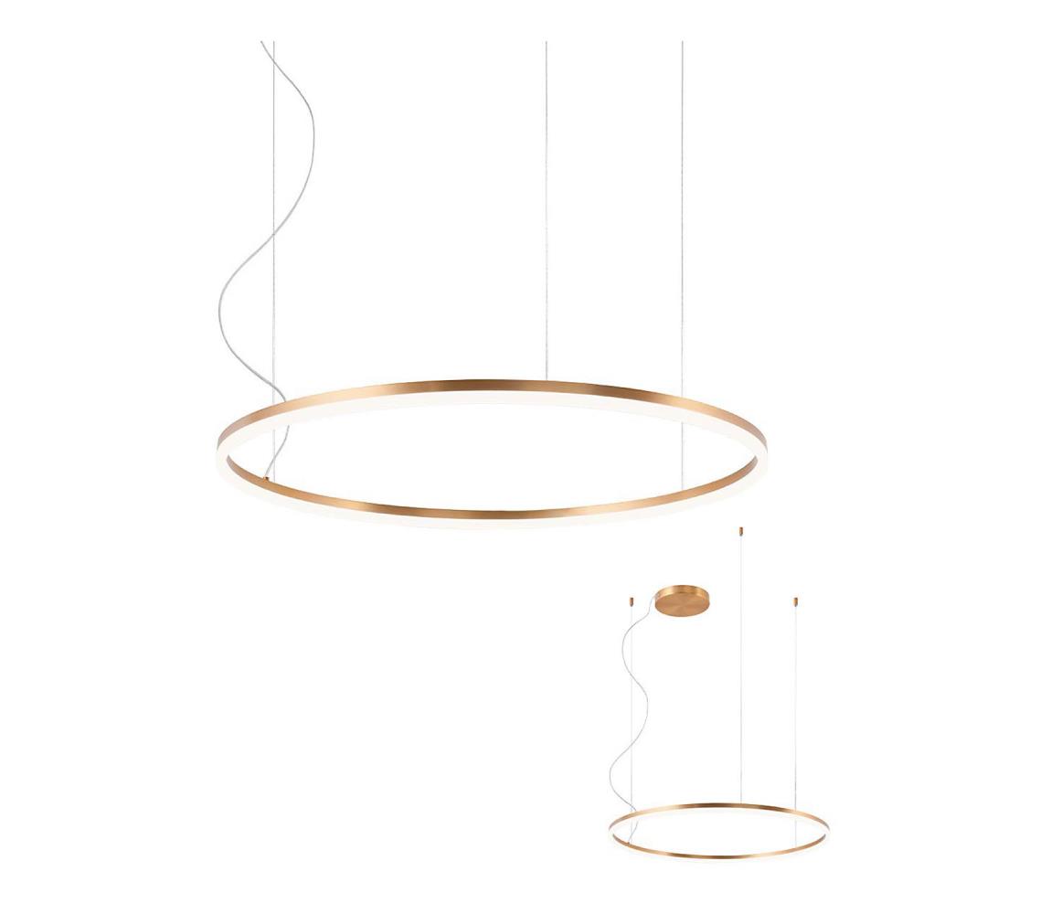 Redo 01-1713 - LED Stmívatelný lustr na lanku ORBIT LED/55W/230V bronz 01-1713