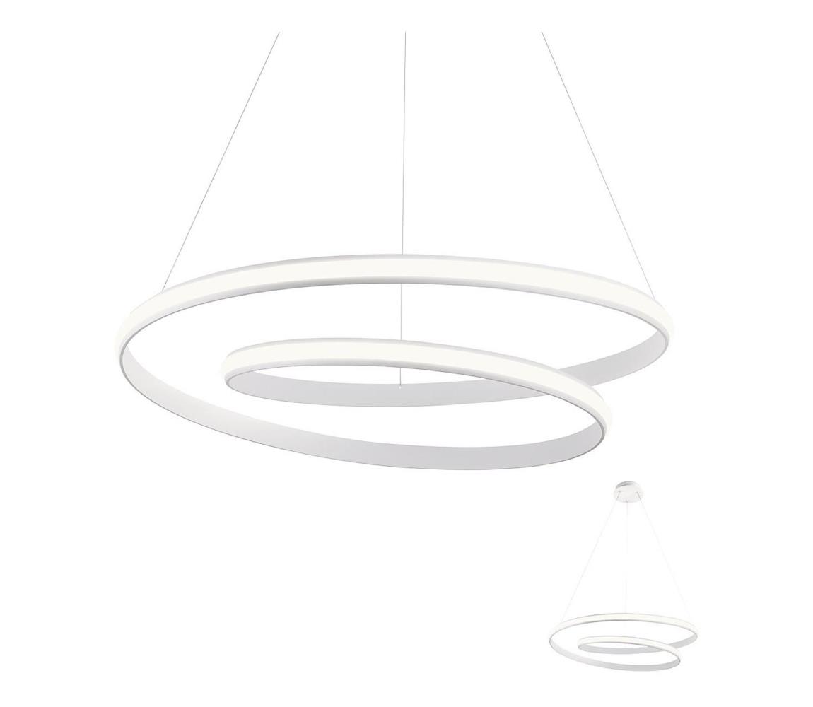 Redo 01-1795 - LED Stmívatelný lustr na lanku TORSION LED/40W/230V bílá 01-1795