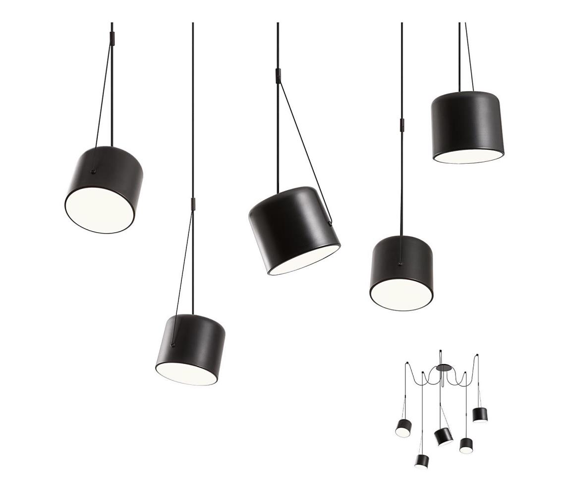 Redo 01-1828 - Lustr na lanku DODO 5xE27/15W/230V pavouk 01-1828