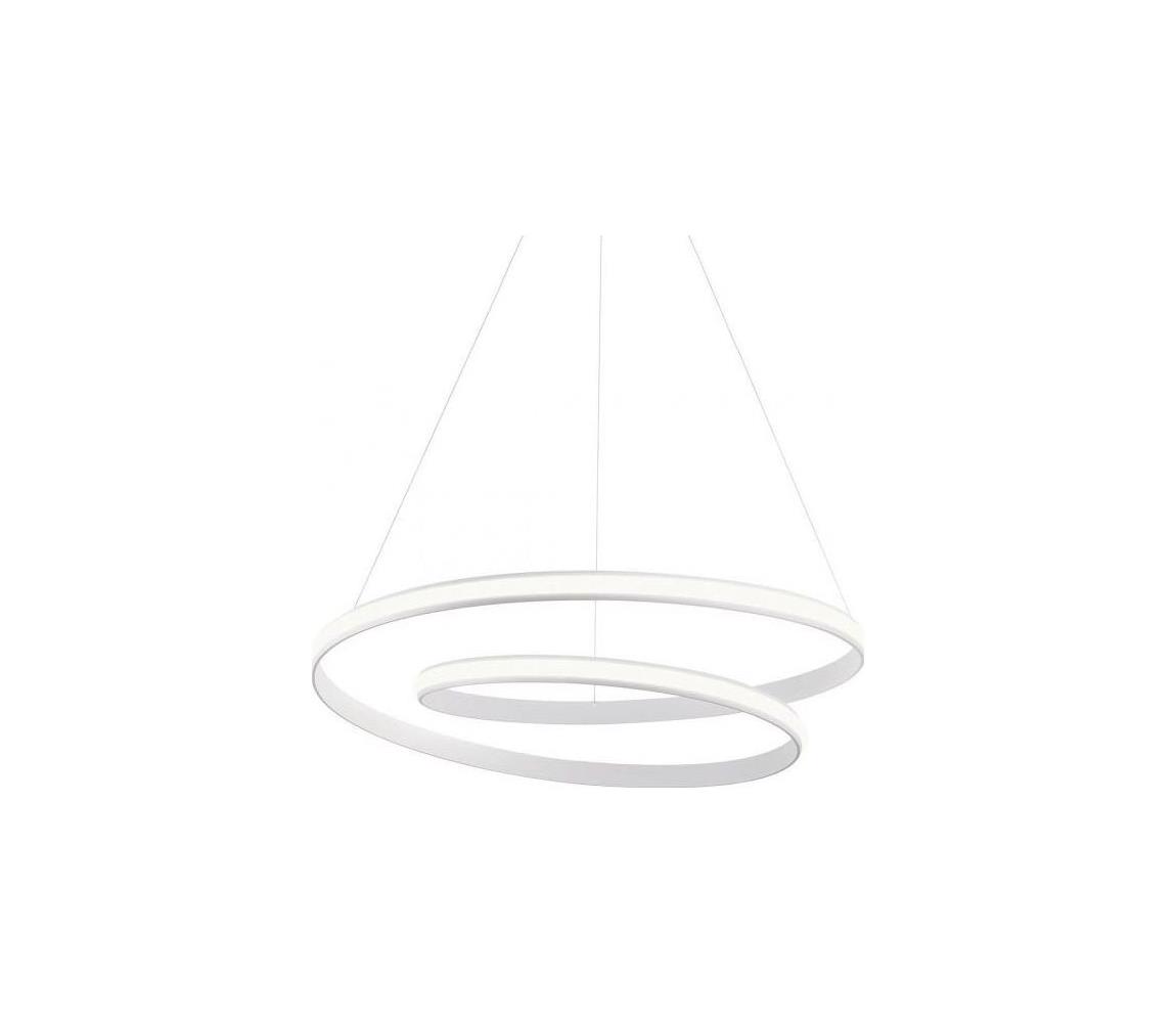 Redo 01-1890 - LED Stm lustr na lanku TORSION LED/35W/230V pr. 75 cm bílá 01-1890