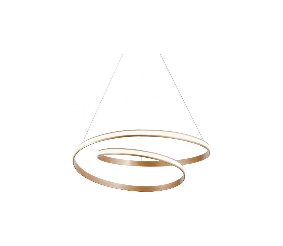 Redo 01-1891 - LED Stm lustr na lanku TORSION LED/35W/230V pr. 75 cm bronzová 01-1891