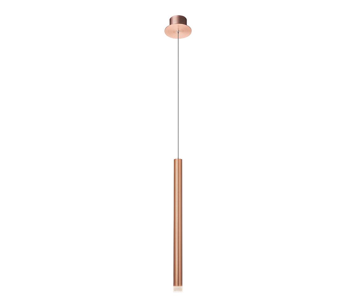 Redo 01-2044 - LED Lustr na lanku MADISON LED/4W/230V měď 01-2044