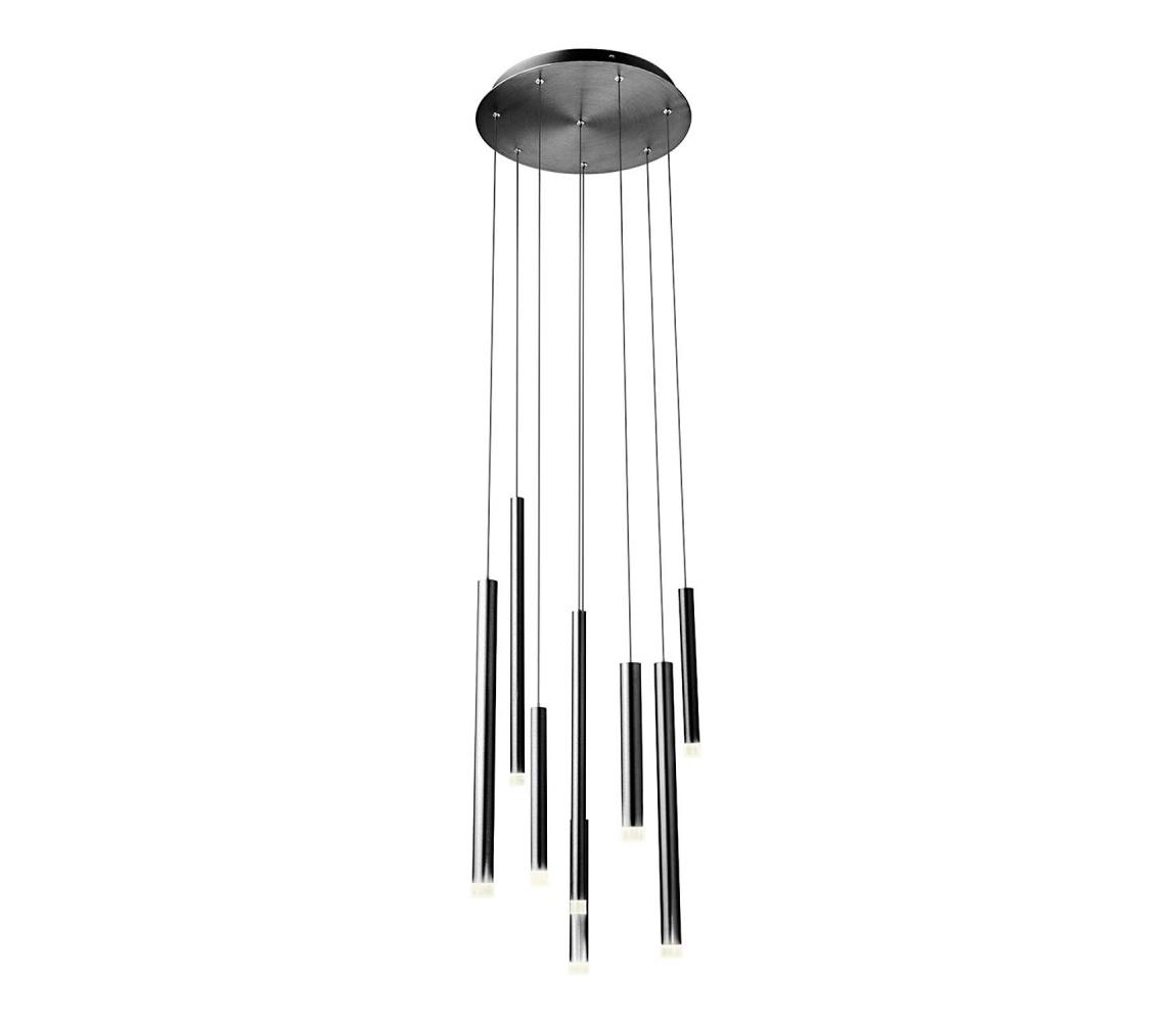 Redo 01-2052 - LED Lustr na lanku MADISON 8xLED/4W/230V černá 01-2052