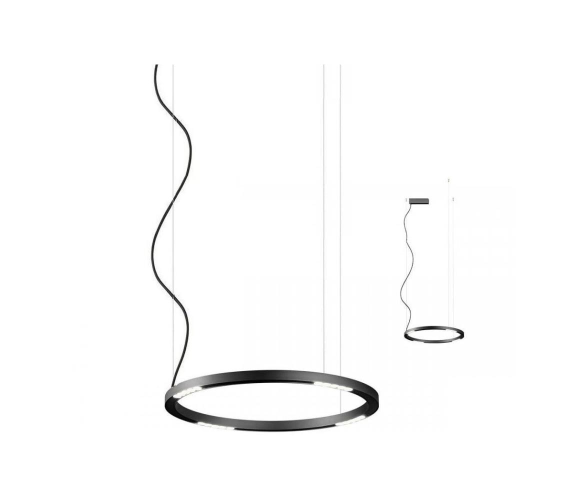 Redo 01-2204 - LED Lustr na lanku UNION LED/34W/230V 3000K pr. 60 cm černá 01-2204