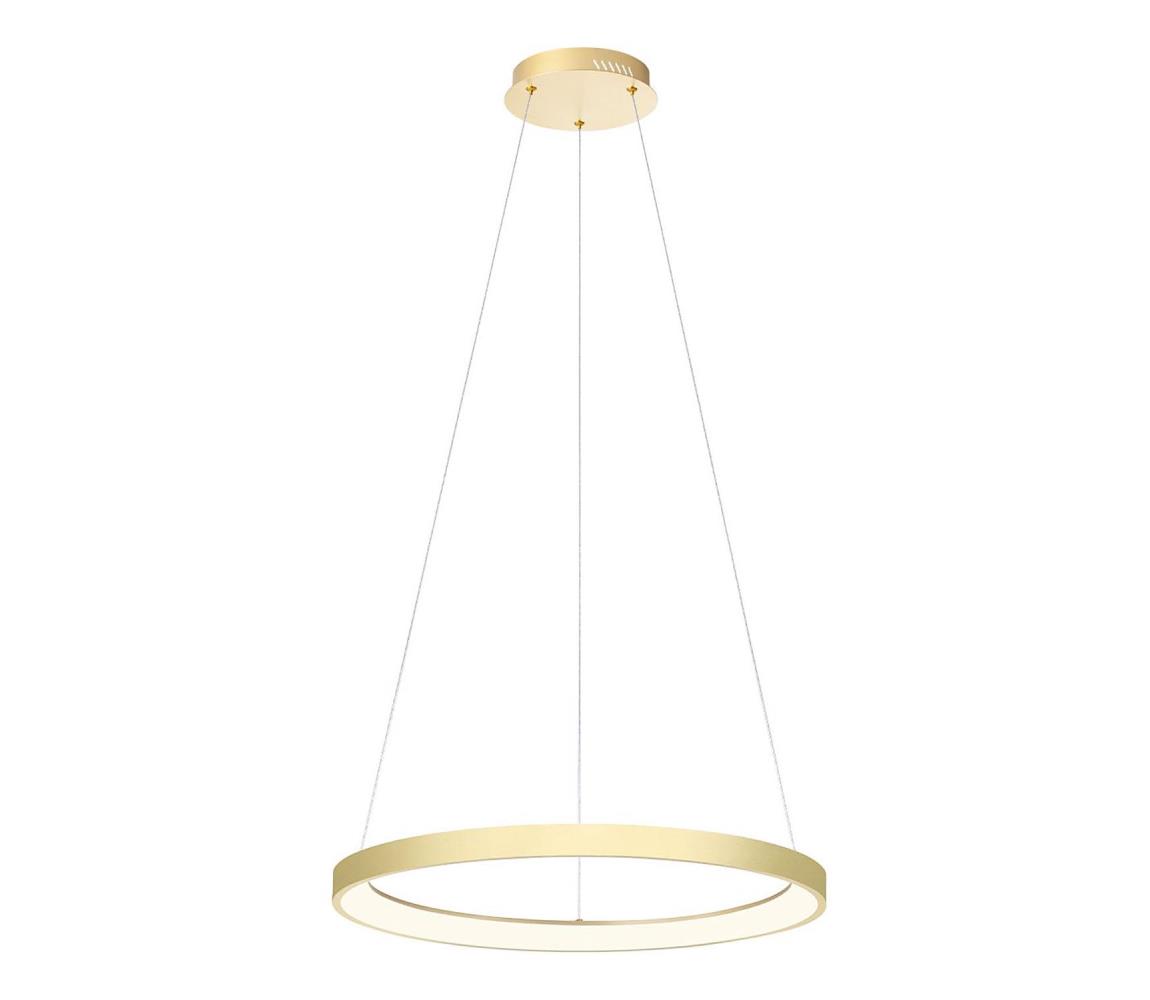 Redo 01-2673-LED Stmívatelný lustr na lanku ICONIC LED/50W/230Vpr. 58 cm zlatá 01-2673