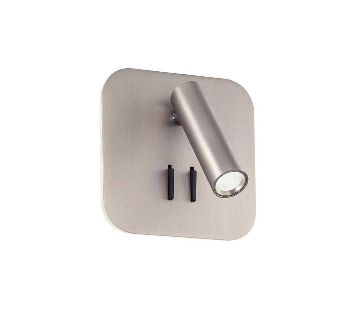 Redo 01-2978 - LED Nástěnné svítidlo QUDA LED/6W/230V + LED/3W CRI 90 chrom 01-2978