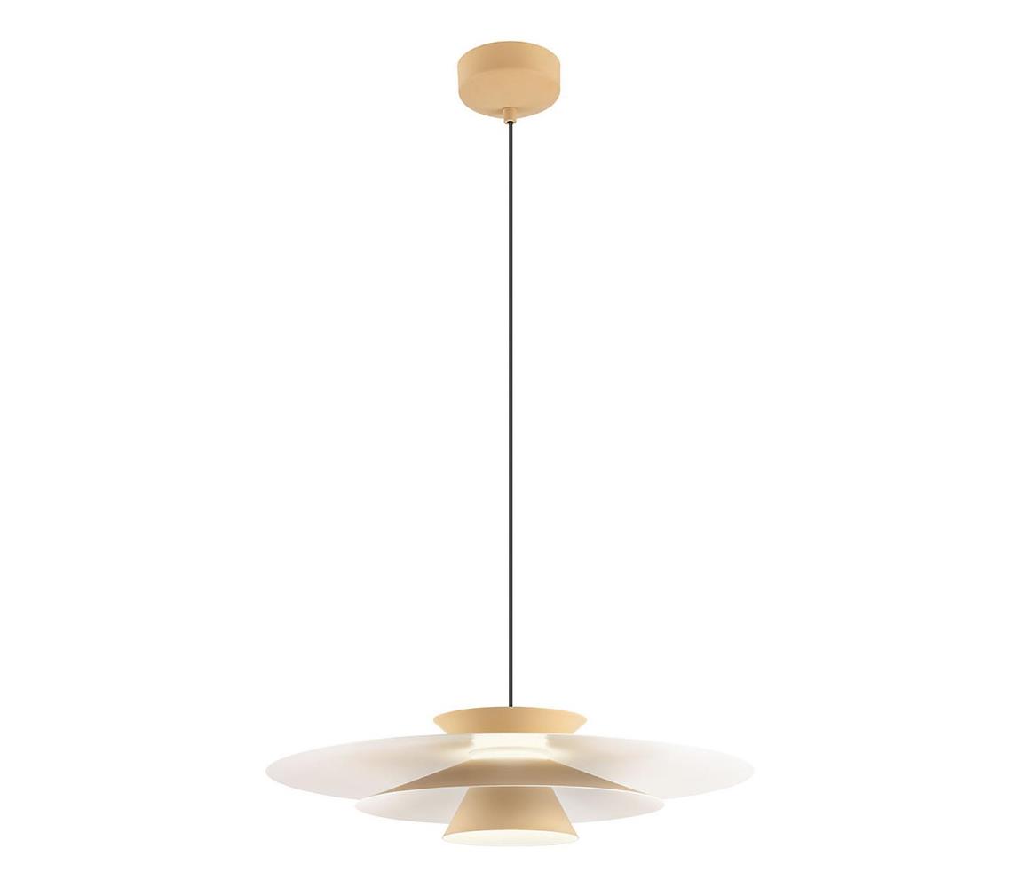 Redo 01-3003 - LED Lustr na lanku FARGO LED/16,5W/230V pr. 50 cm béžová/bílá 01-3003