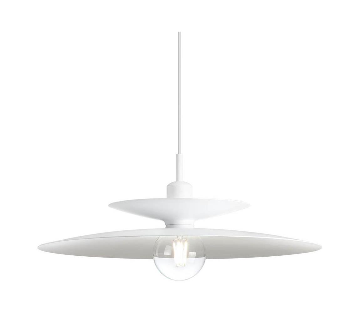 Redo 01-3048 - Lustr na lanku GUNNAR 1xE27/42W/230V pr. 50 cm bílá 01-3048