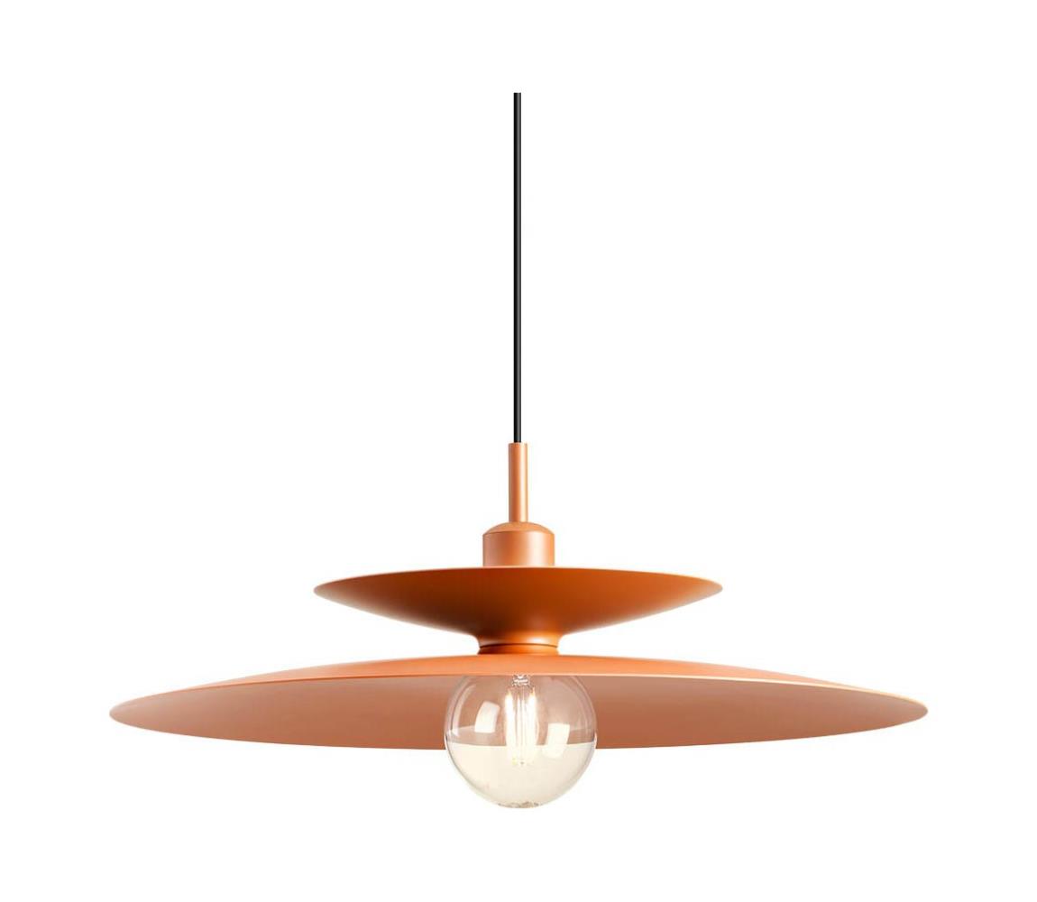 Redo 01-3049 - Lustr na lanku GUNNAR 1xE27/42W/230V pr. 50 cm oranžová 01-3049