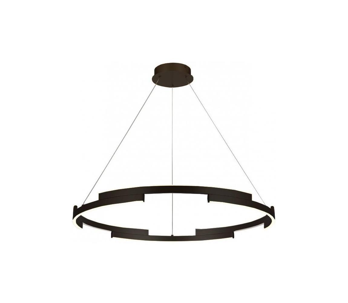 Redo 01-3176 - LED Stmívatelný lustr na lanku CASTLE LED/45W/230V černá 01-3176