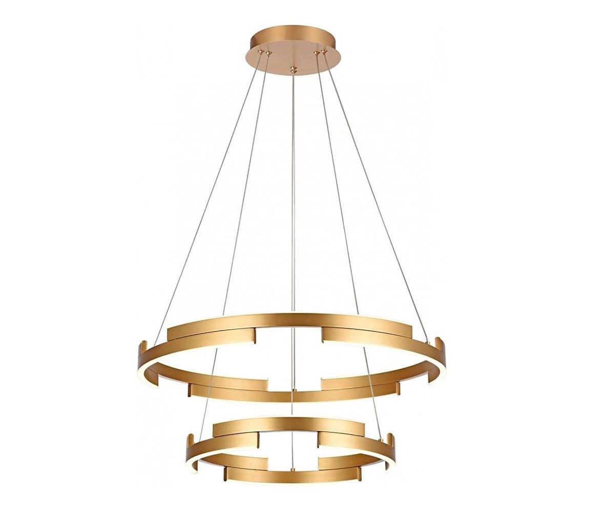 Redo 01-3178 - LED Stmívatelný lustr na lanku CASTLE LED/60W/230V zlatá 01-3178