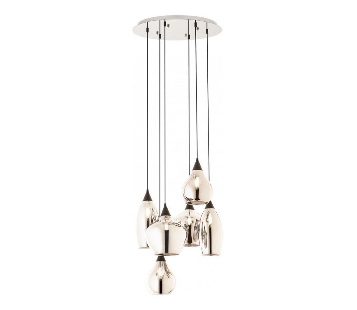 Redo 01-3194 - Lustr na lanku TANNER 6xE14/28W/230V pr. 47,2 cm 01-3194