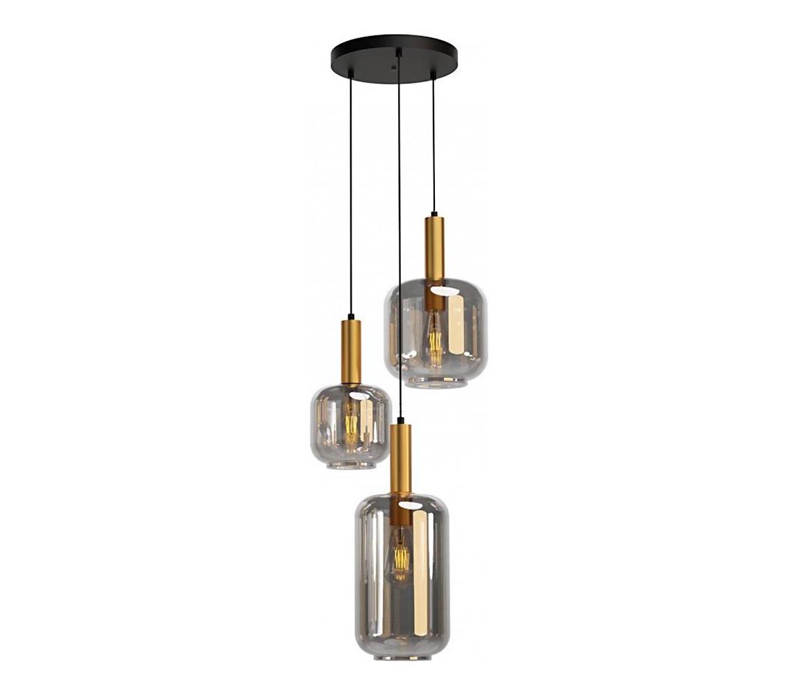 Redo 01-3198 - Lustr na lanku BRINA 3xE27/23W/230V 01-3198