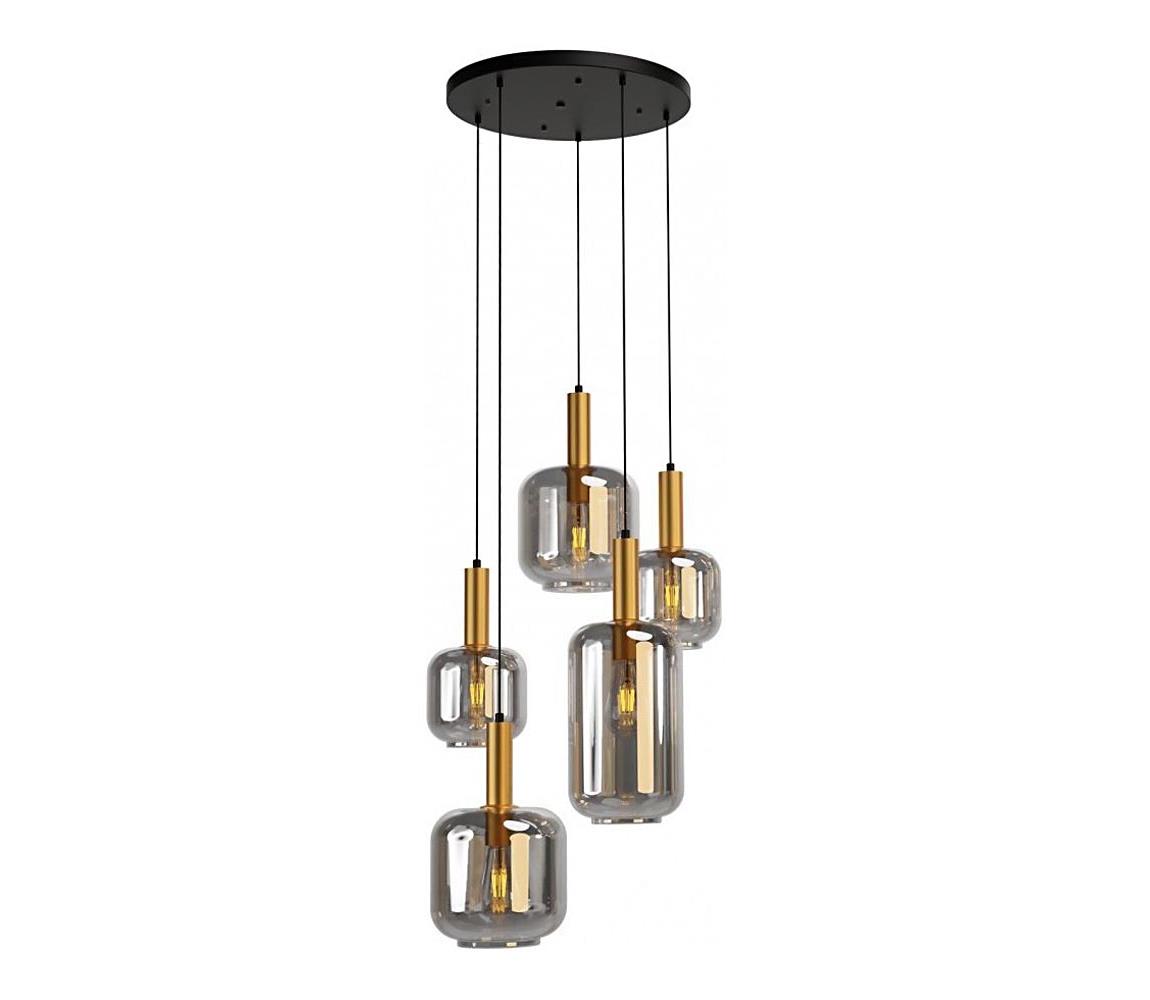 Redo 01-3214 - Lustr na lanku BRINA 5xE27/23W/230V 01-3214