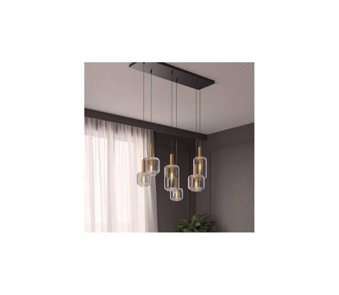 Redo 01-3215 - Lustr na lanku BRINA 6xE27/23W/230V 01-3215