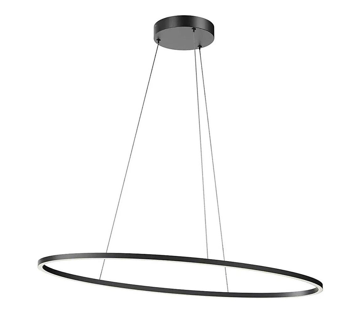 Redo 01-3339 - LED Stmívatelný lustr na lanku LEO LED/48W/230V černá 01-3339
