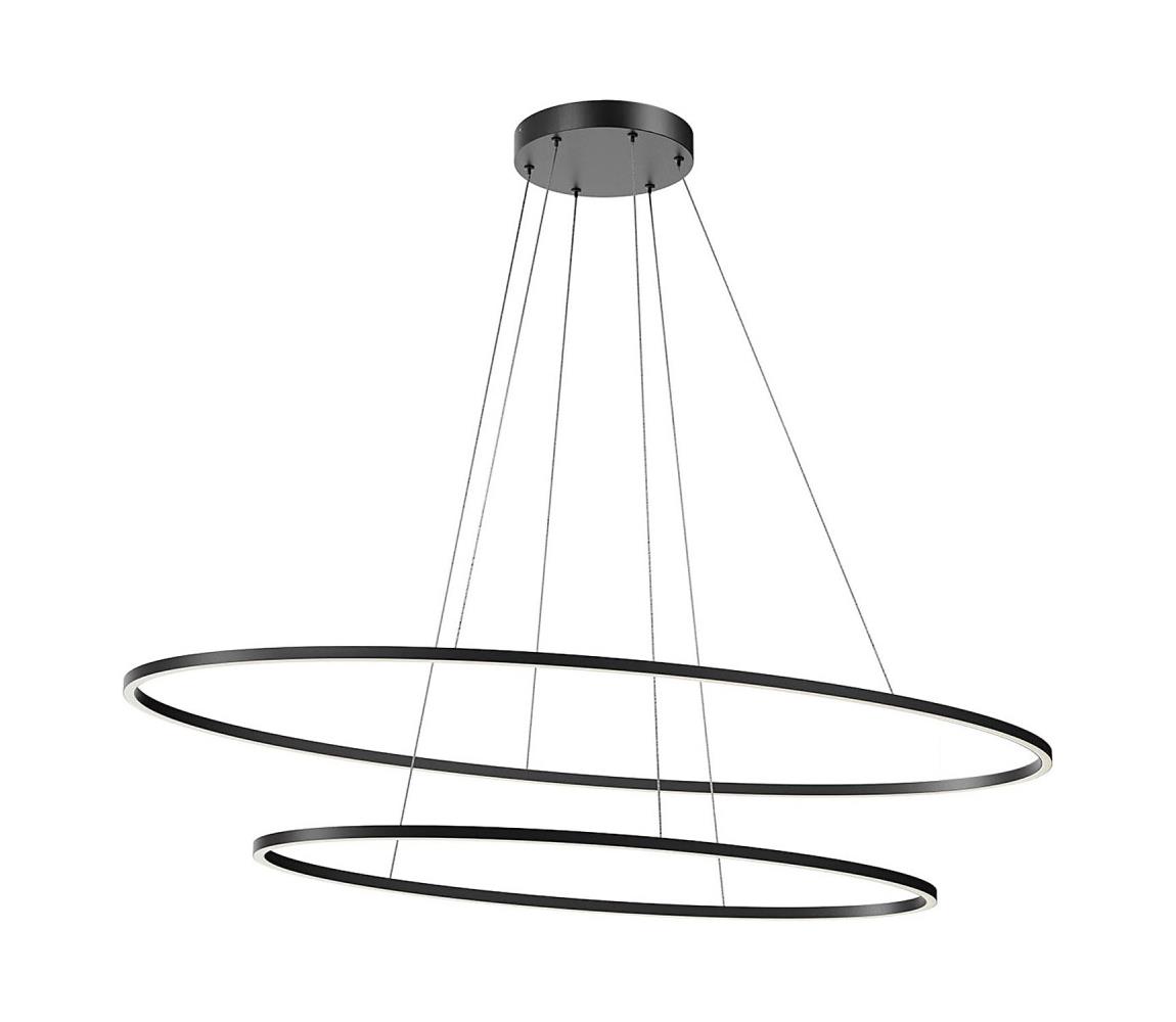 Redo 01-3343 - LED Stmívatelný lustr na lanku LEO LED/115W/230V černá 01-3343