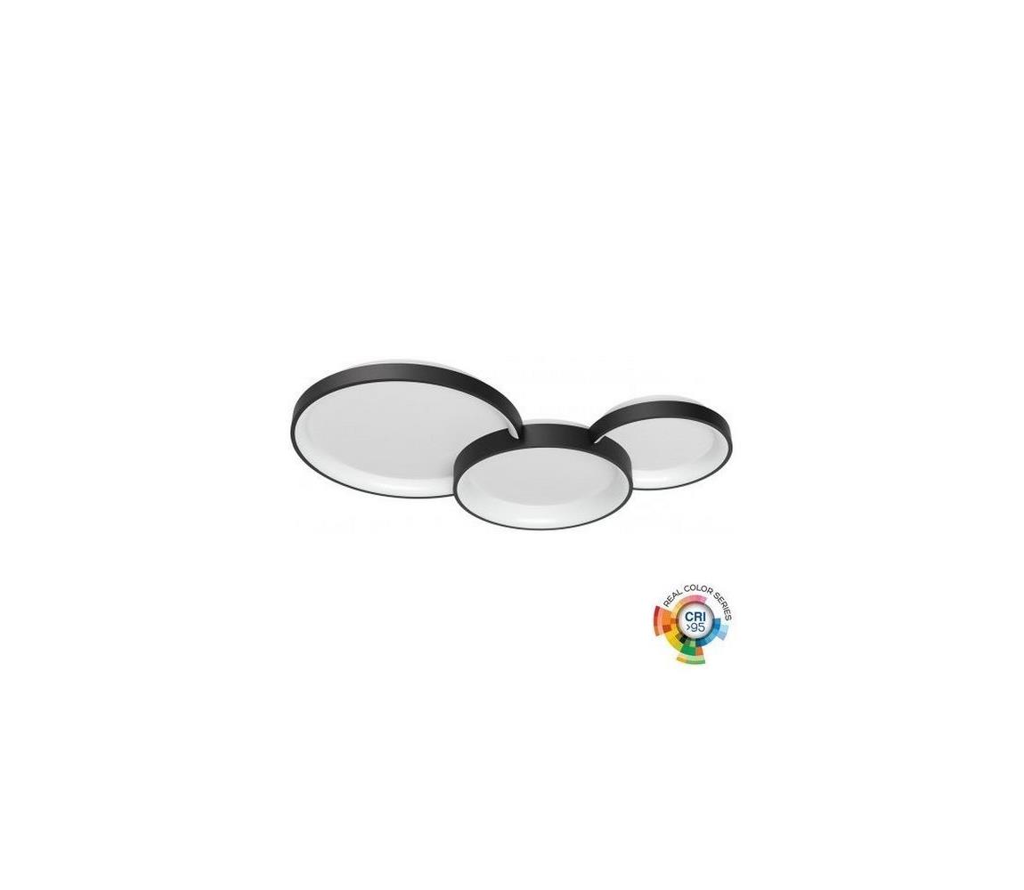 Redo 01-3375 - LED Stmívatelné stropní svítidlo COMBI LED/72W/230V CRI98 černá 01-3375
