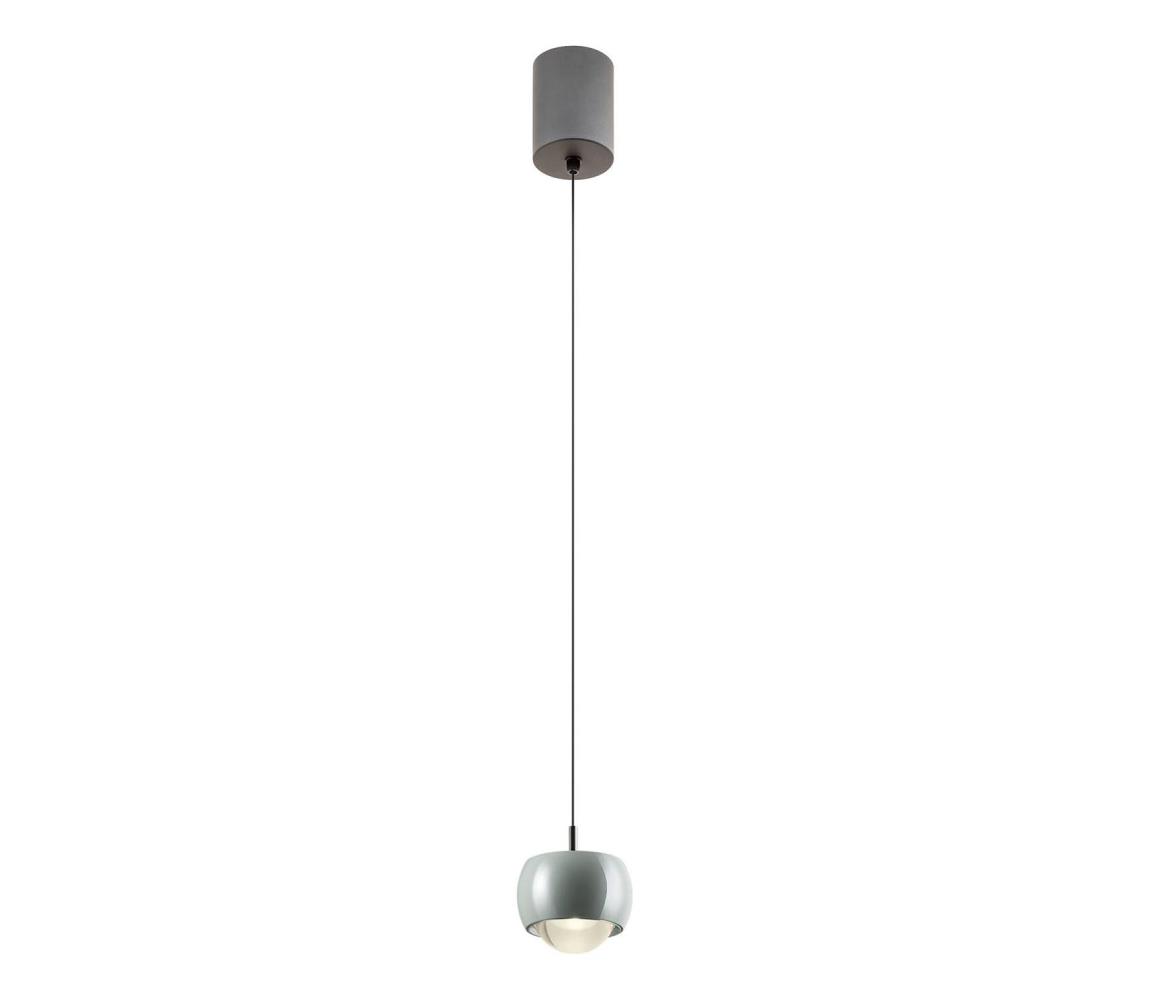 Redo 01-3549 - LED Lustr na lanku AVES LED/12W/230V pr. 9,6 cm CRI 90 šedá 01-3549