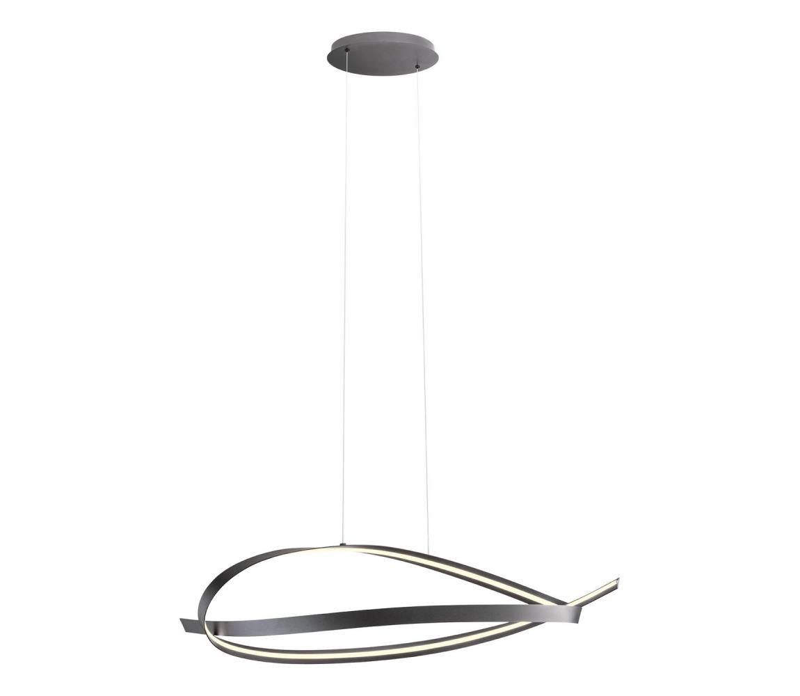 Redo 01-3617 - LED Stmívatelný lustr na lanku IMPULS LED/38W/230V černá 01-3617