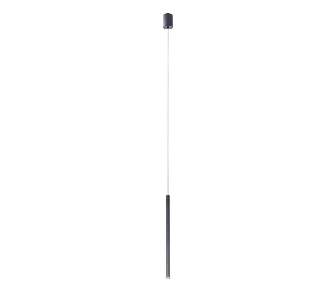 Redo 01-3858 - LED Lustr na lanku NIKOS LED/8W/230V CRI 90 pr. 6 cm černá 01-3858