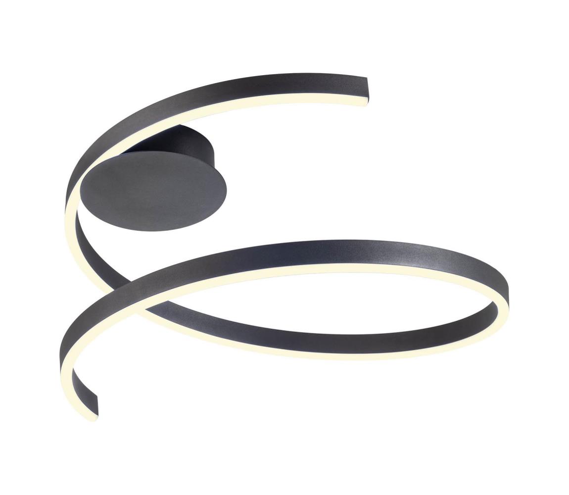 Redo 01-4012 - LED Stmívatelné stropní svítidlo SCROLL LED/38W/230V černá 01-4012