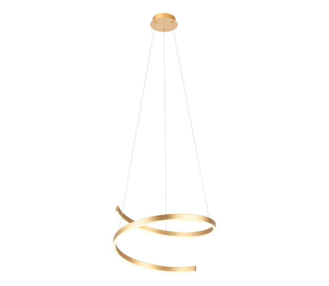 Redo 01-4014 - LED Stmívatelný lustr na lanku SCROLL LED/38W/230V zlatá 01-4014