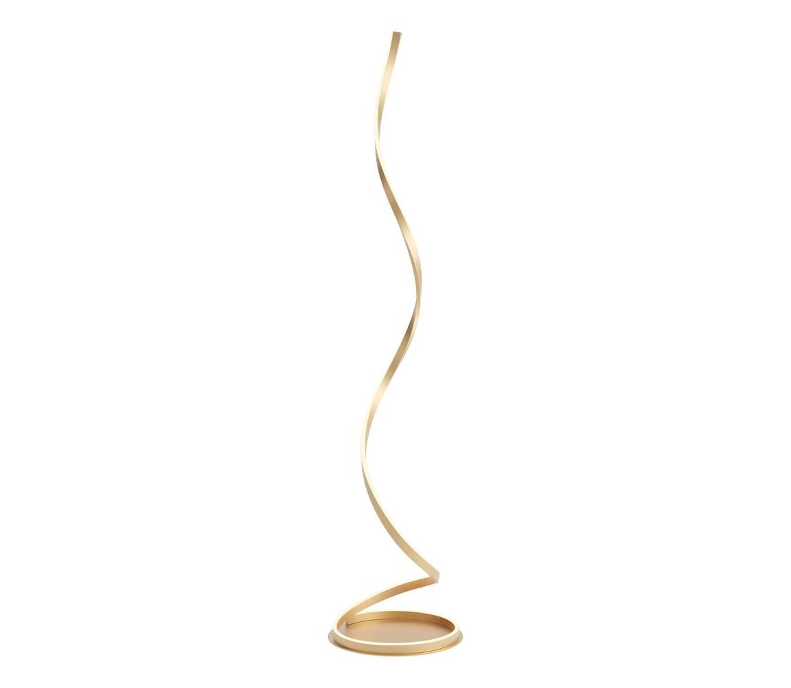 Redo 01-4282 - LED Stmívatelná stojací lampa SCROLL LED/30W/230V zlatá 01-4282