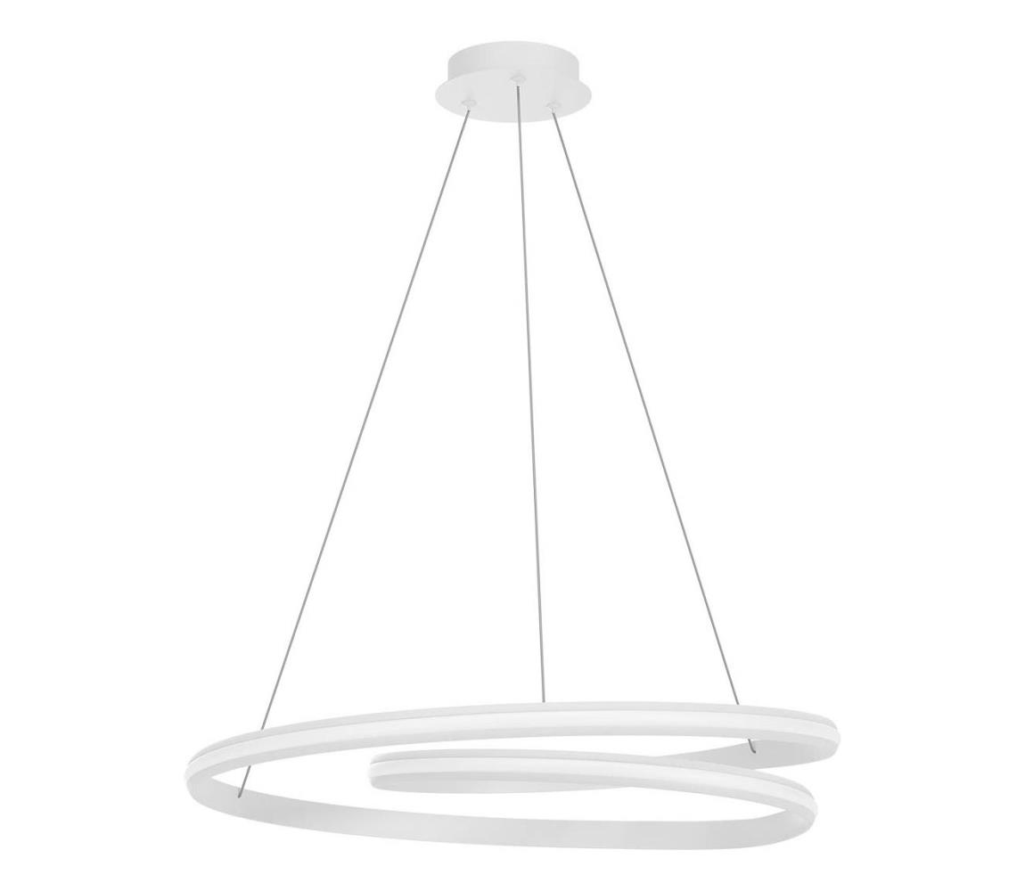 Redo 01-4363 - LED Stmívatelný lustr na lanku TORSION LED/60W/230V bílá 01-4363