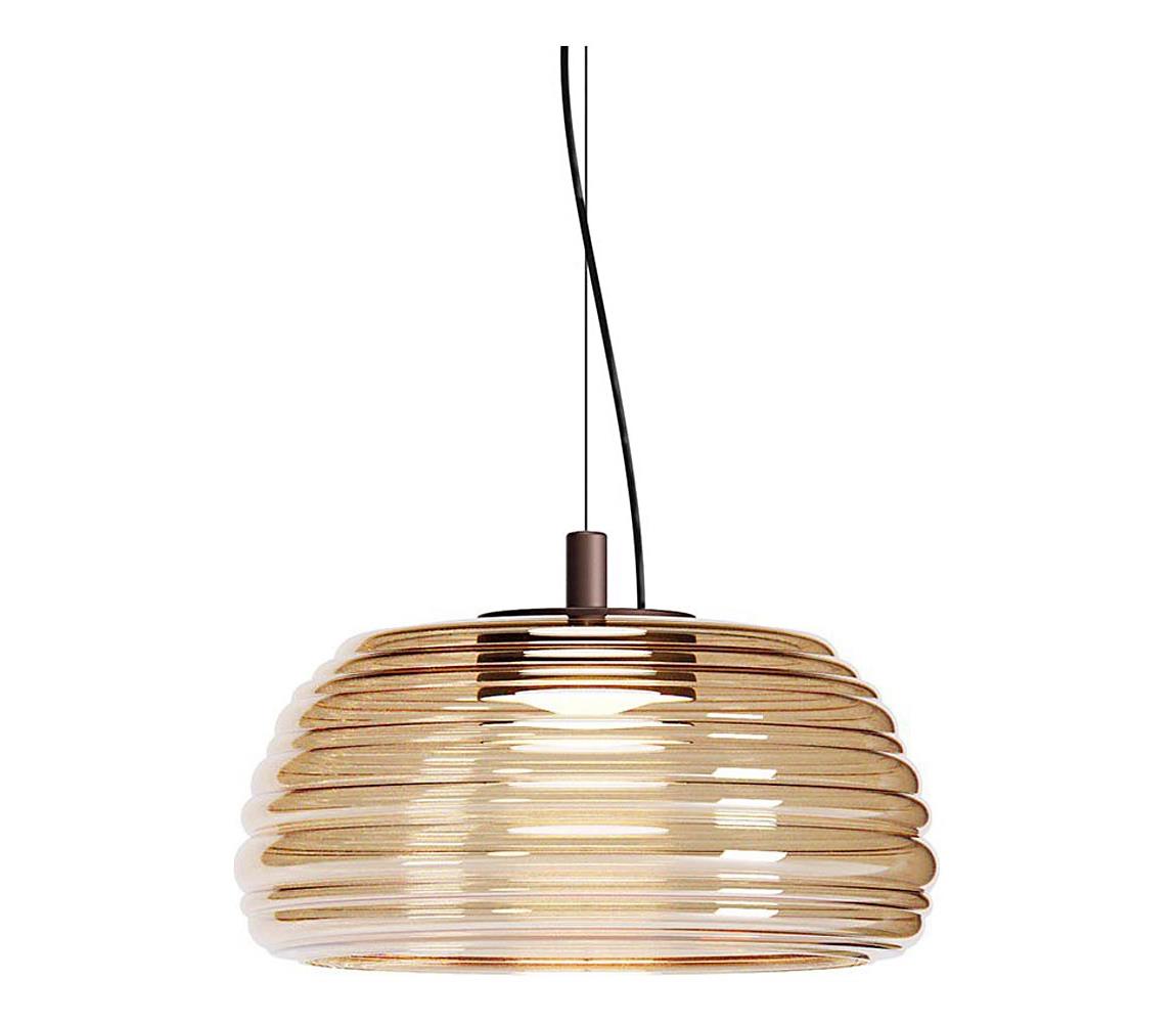 Redo 01-4542 - LED Stmívatelný lustr na lanku ONDULA LED/16W/230V béžová/kouřová 01-4542