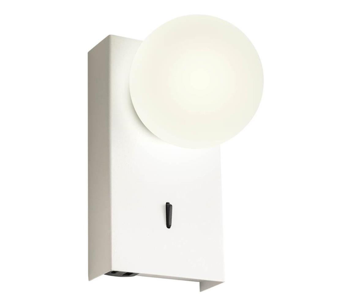 Redo 01-4656 - LED Nástěnné svítidlo NORMA LED/5W/230V CRI 90 USB bílá 01-4656