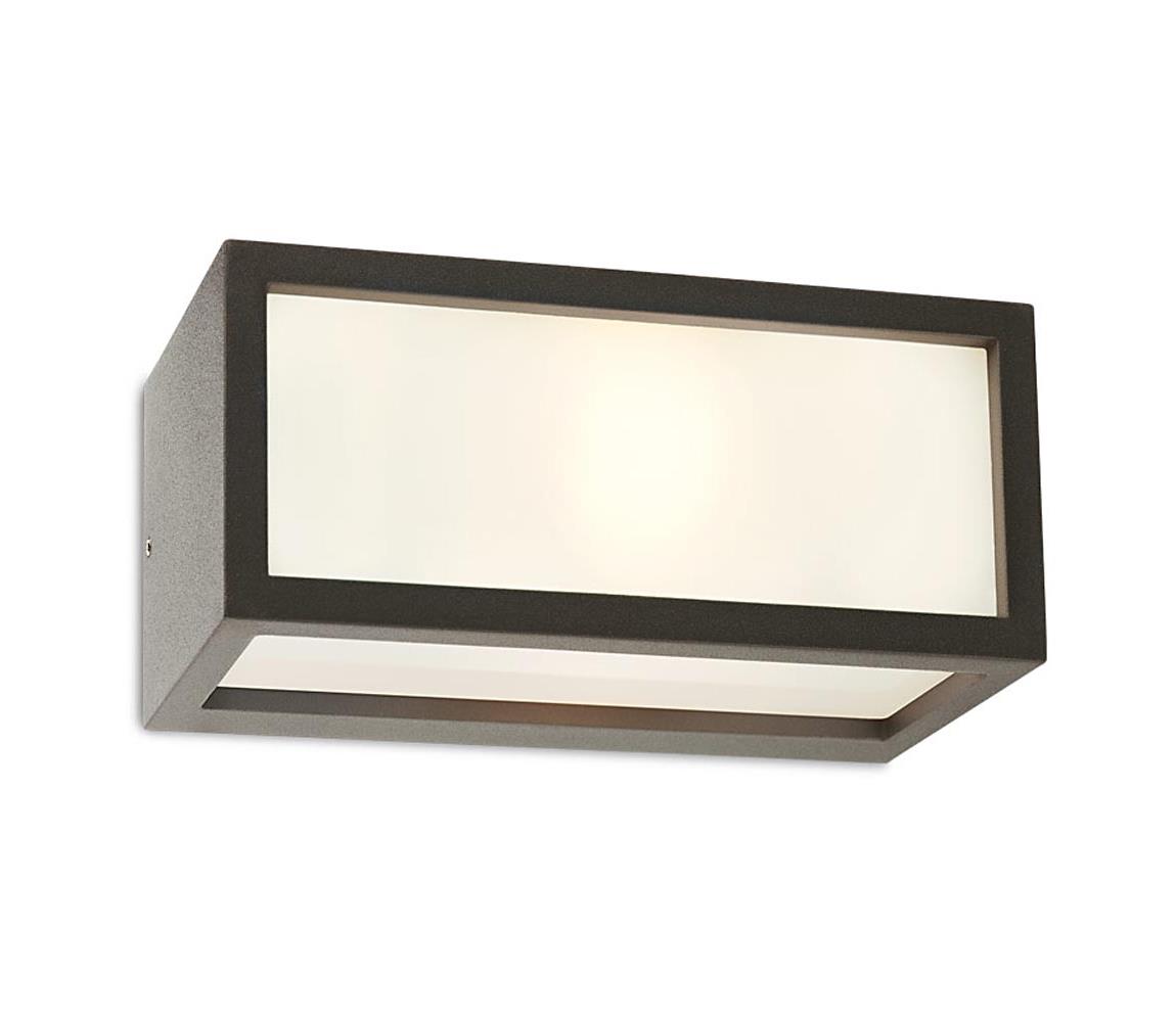 Redo 9896 - Venkovní nástěnné svítidlo BRICK 1xE27/23W/230V IP54 šedá 9896