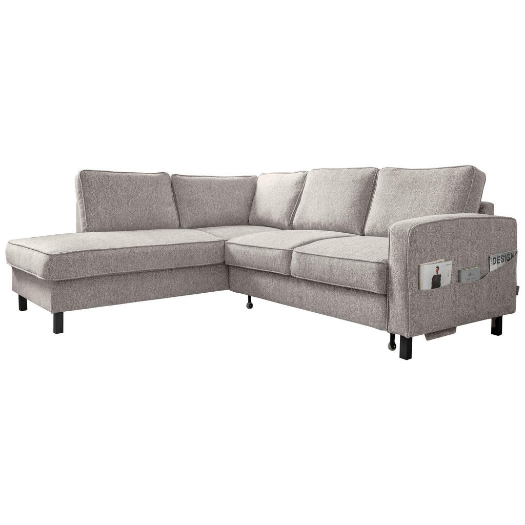 ROHOVÁ SEDAČKA, textil, šedá