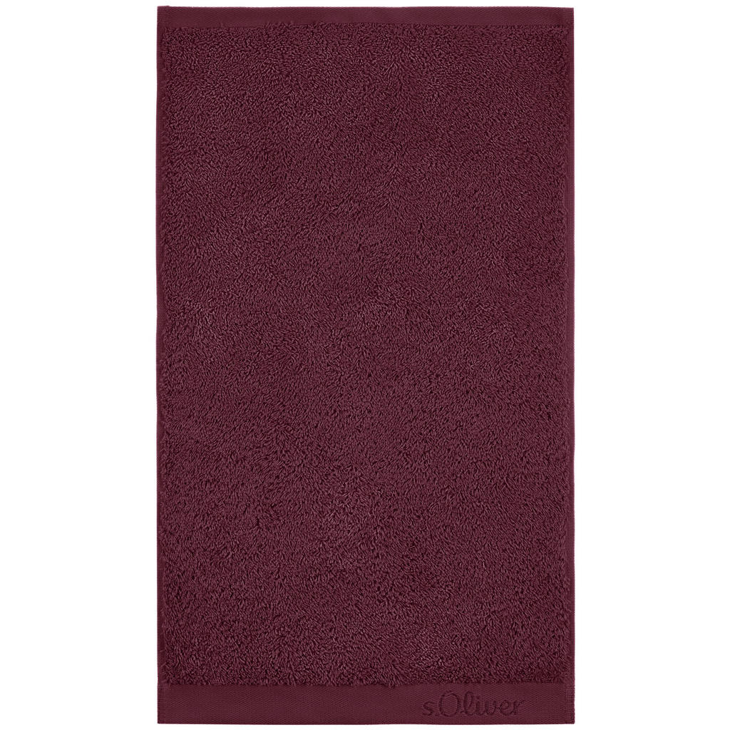 S. Oliver RUČNÍK PRO HOSTY, 30/50 cm, vínově červená