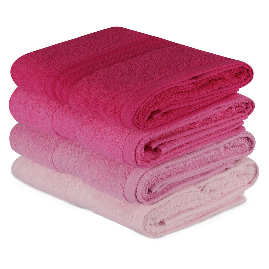 SADA RUČNÍKŮ, 50/90 cm, růžová, pink, světle růžová, tmavě růžová