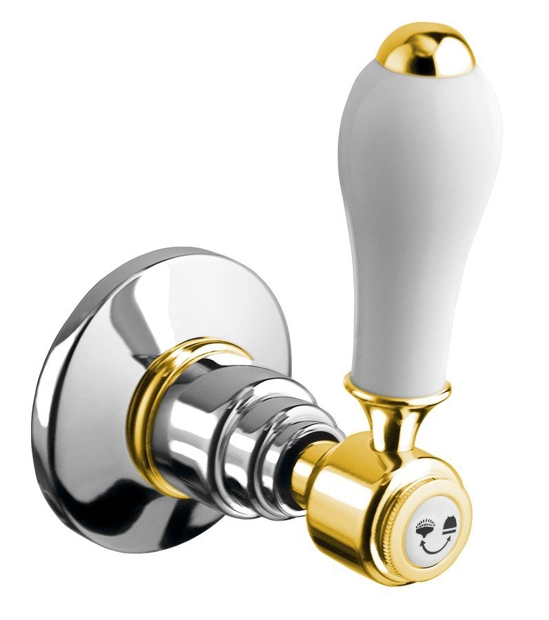 SAPHO ANTEA podomítkový přepínač, páčka, chrom/zlato DEVIN102