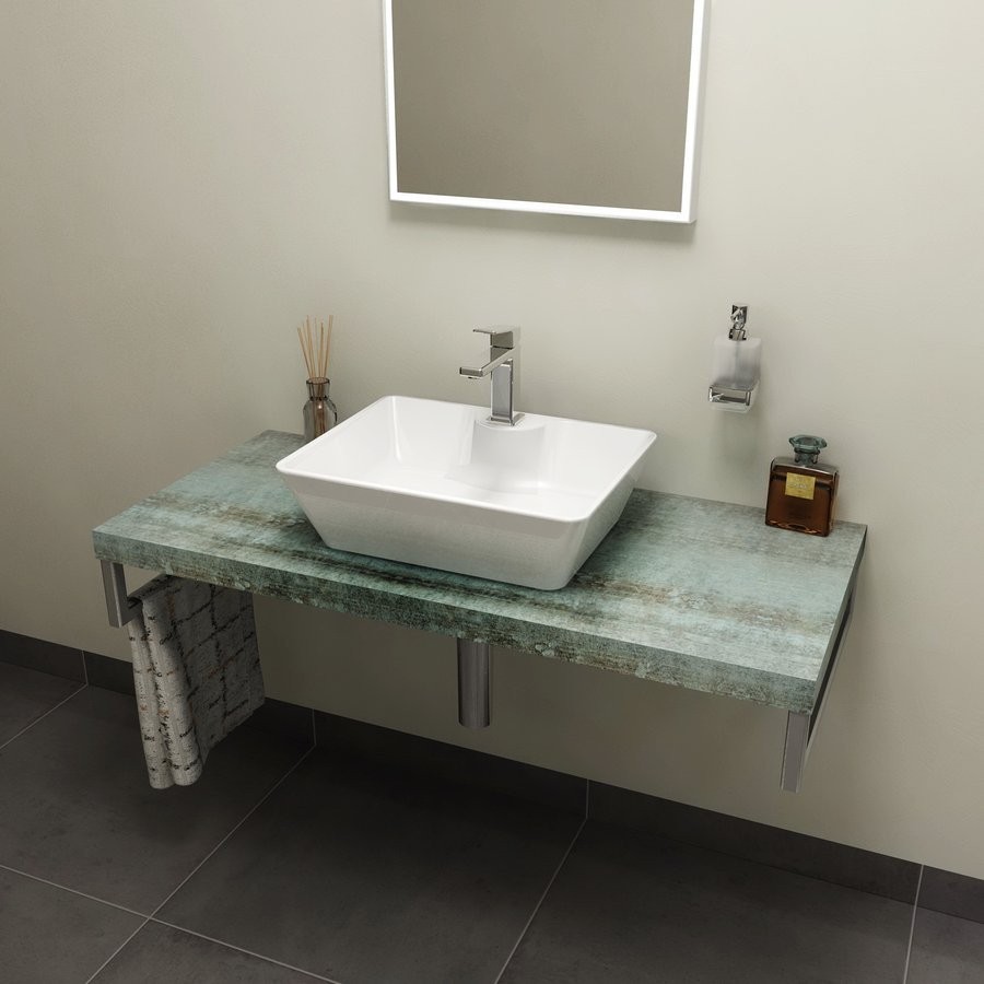 SAPHO AVICE deska pod umyvadlo 80x50cm, tl.5cm, aquamarine AV086