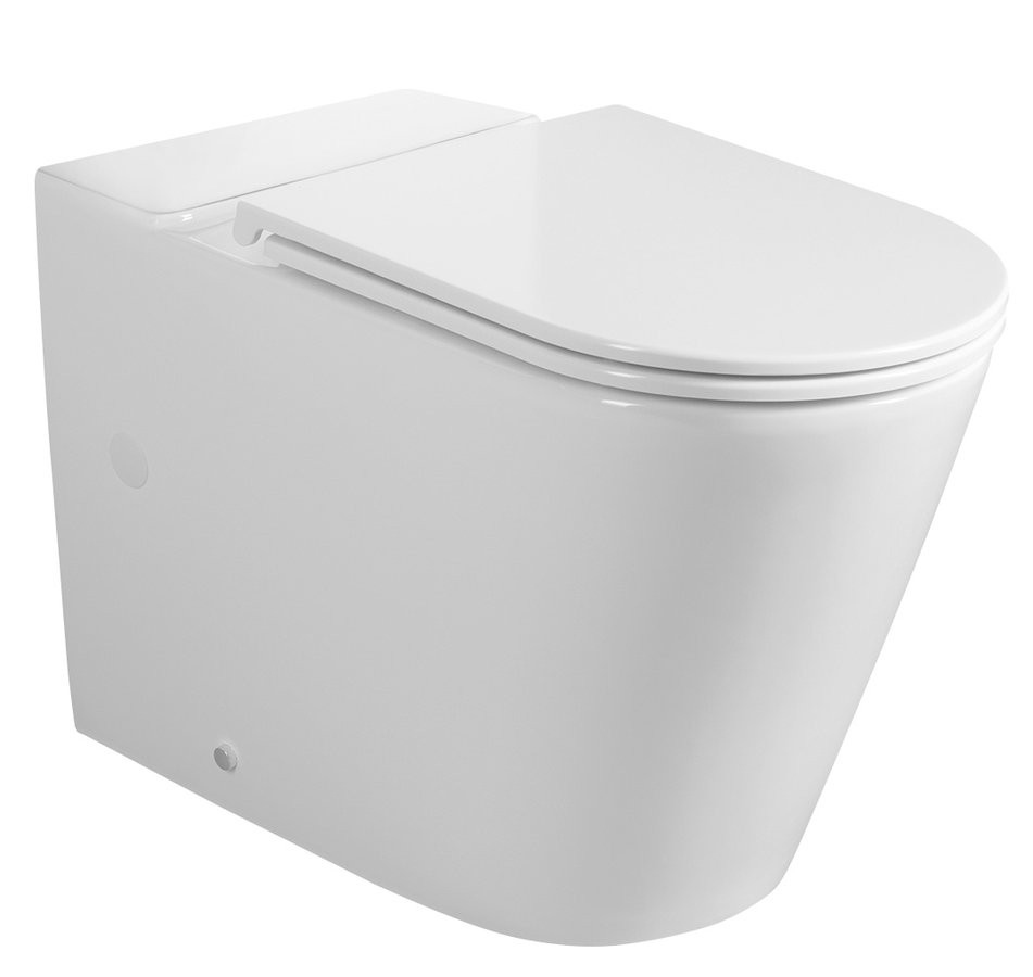 SAPHO AVIS WC kombi mísa, Vortex Rimless, 66x36 cm, spodní/zadní odpad, bílá PC106-111