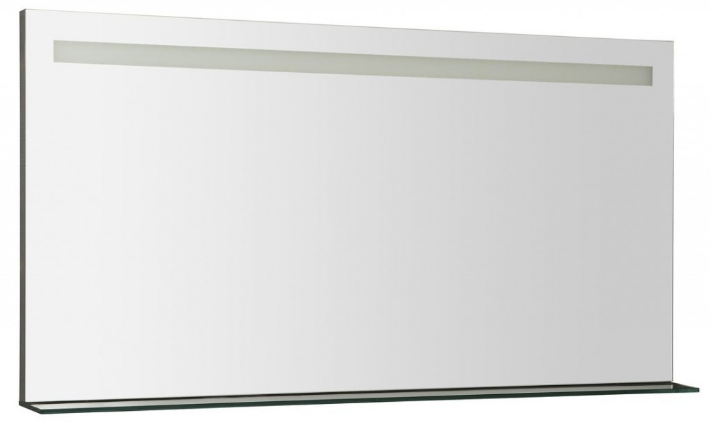 SAPHO BRETO zrcadlo s LED osvětlením a policí 120x60,8cm BT120