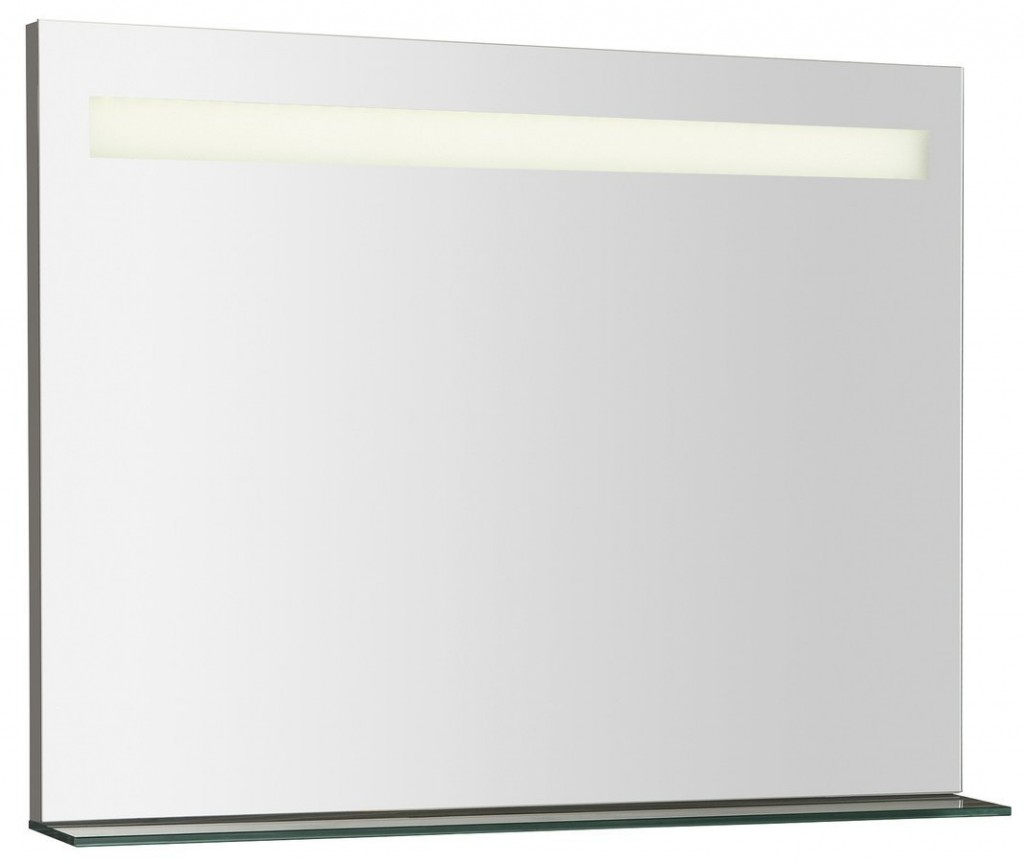 SAPHO BRETO zrcadlo s LED osvětlením a policí 80x60,8cm BT080