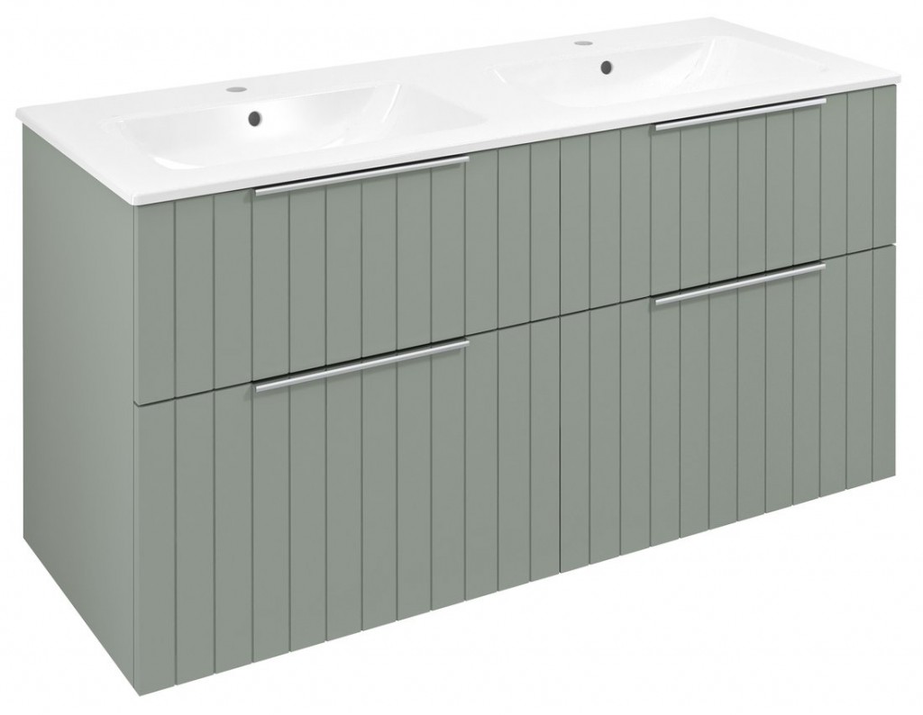SAPHO CIRASA STRIP umyvadlová skříňka 118,4x64x46cm, verde CR121-4444S-21