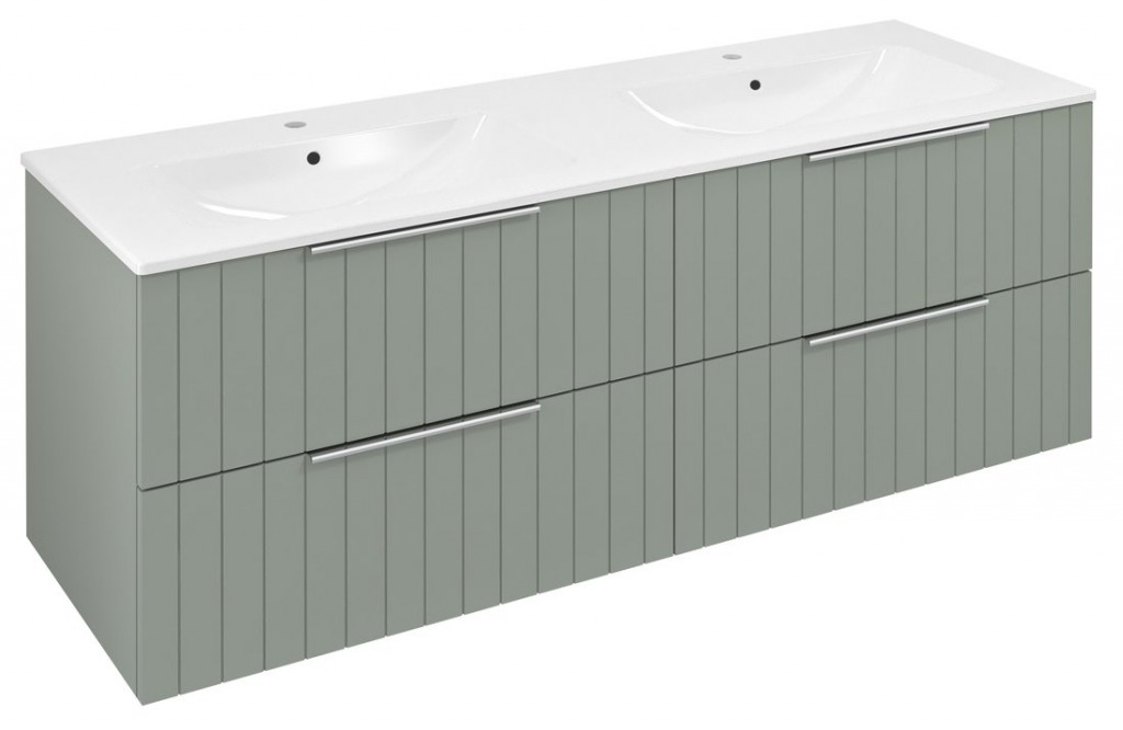 SAPHO CIRASA STRIP umyvadlová skříňka 139,6x52x46cm, verde CR141-4444S-21
