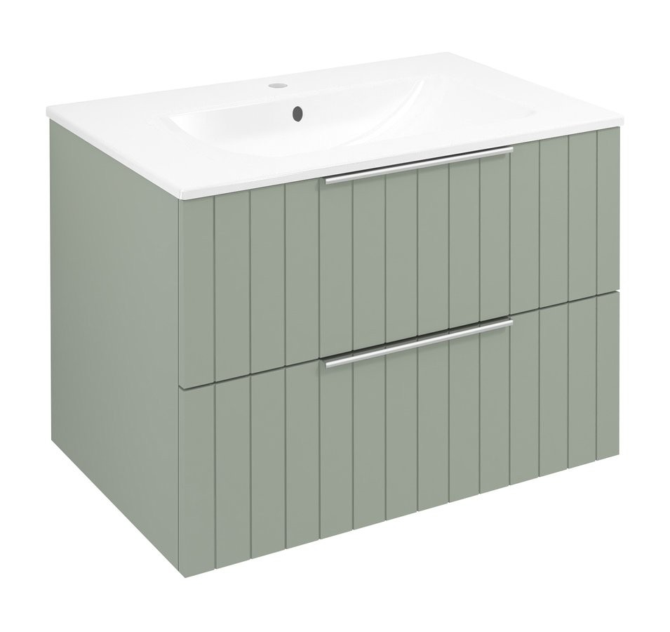 SAPHO CIRASA STRIP umyvadlová skříňka 69,8x52x46cm, verde CR701-4444S