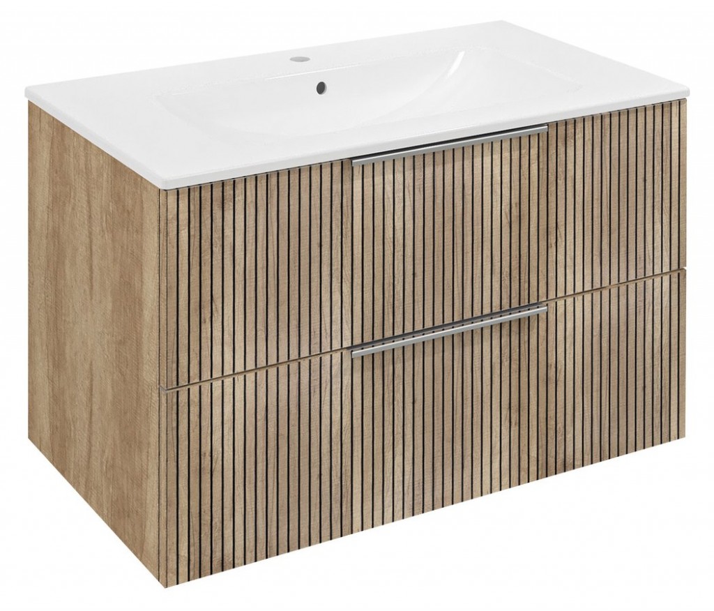 SAPHO CIRASA STRIP umyvadlová skříňka 79,8x52x46cm, dub alabama CR801-2322