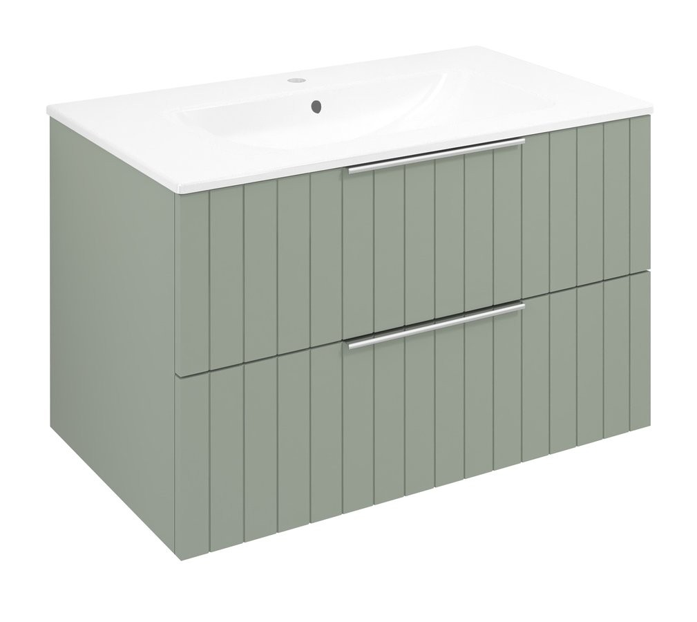 SAPHO CIRASA STRIP umyvadlová skříňka 79,8x52x46cm, verde CR801-4444S