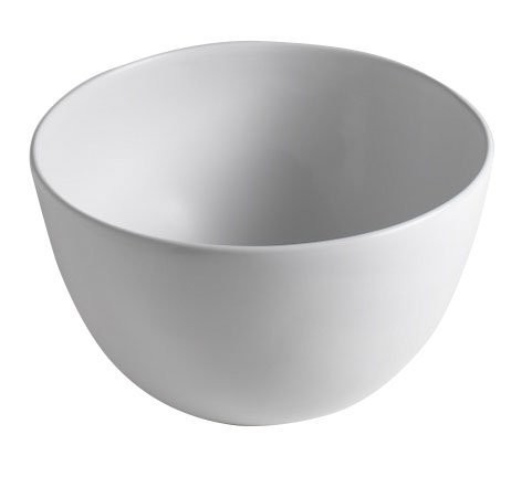 SAPHO DOME keramické umyvadlo na desku vysoké, Ø 45,5cm, bílá WH030
